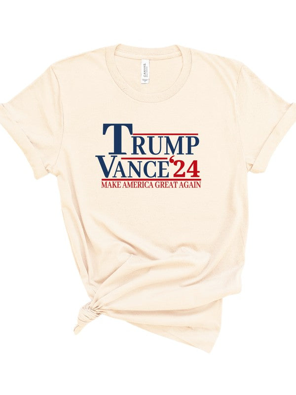 Trump Vance 2024 Softstyle Graphic Plus Size Tee T-Shirt