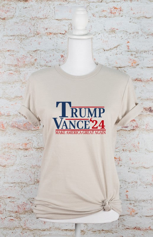 Trump Vance 2024 Softstyle Graphic Plus Size Tee T-Shirt
