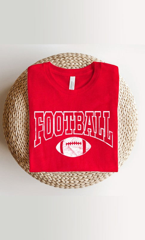 Distressed Football Graphic Tee PLUS