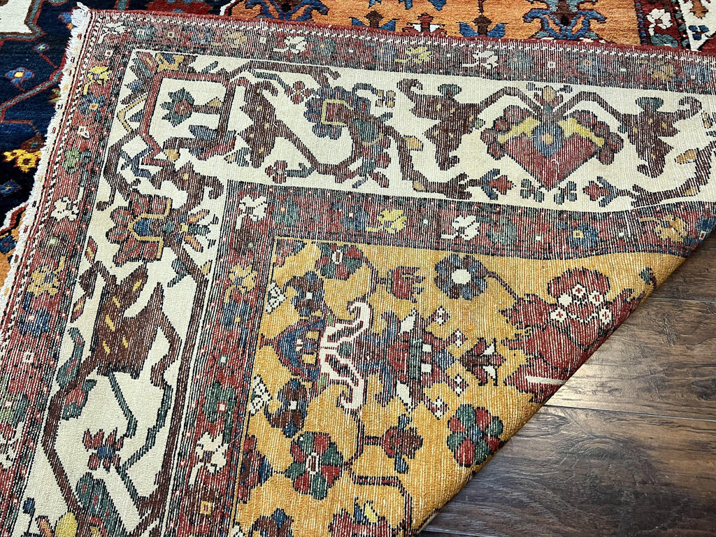 Antique Persian Bakhtiari Rug 14x19 – Rare Palace Size Carpet