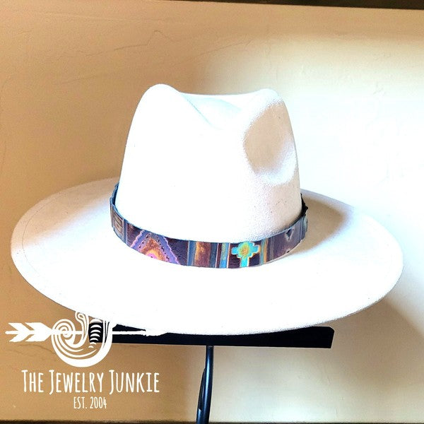 Magenta Navajo Western Leather Band Choice Hat