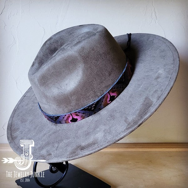 Magenta Navajo Western Leather Band Choice Hat