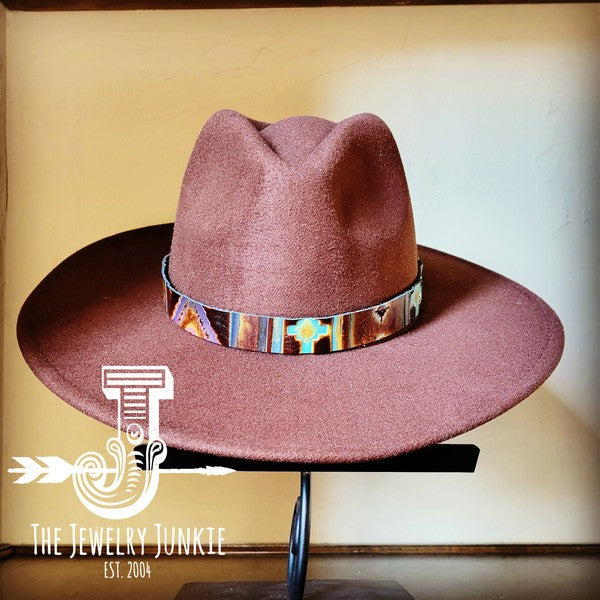 Magenta Navajo Western Leather Band Choice Hat