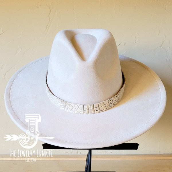 Gold Gator Western Leather Band W/Choice Hat
