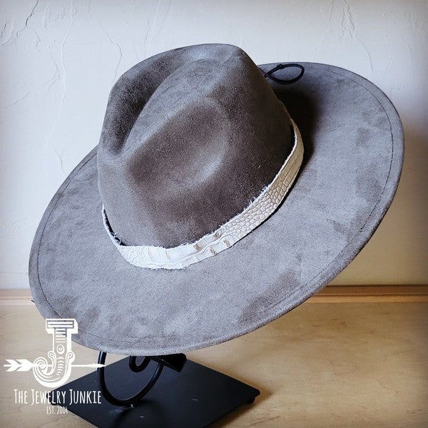 Gold Gator Western Leather Band W/Choice Hat