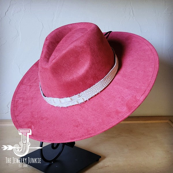 Gold Gator Western Leather Band W/Choice Hat