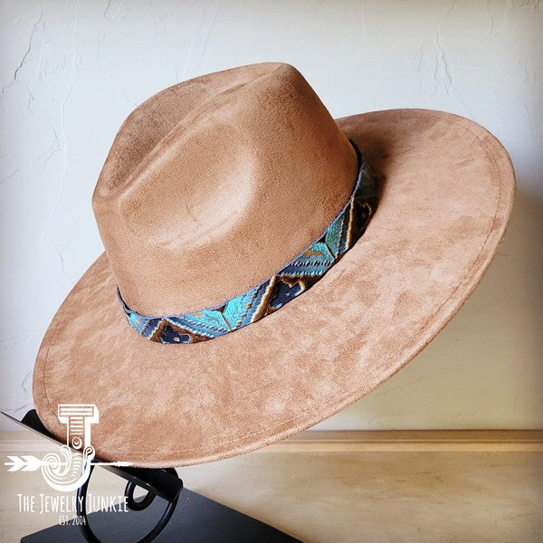 Blue Navajo Western Leather Band w/ Choice Hat