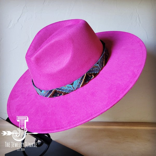 Blue Navajo Western Leather Band w/ Choice Hat