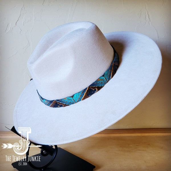 Blue Navajo Western Leather Band w/ Choice Hat