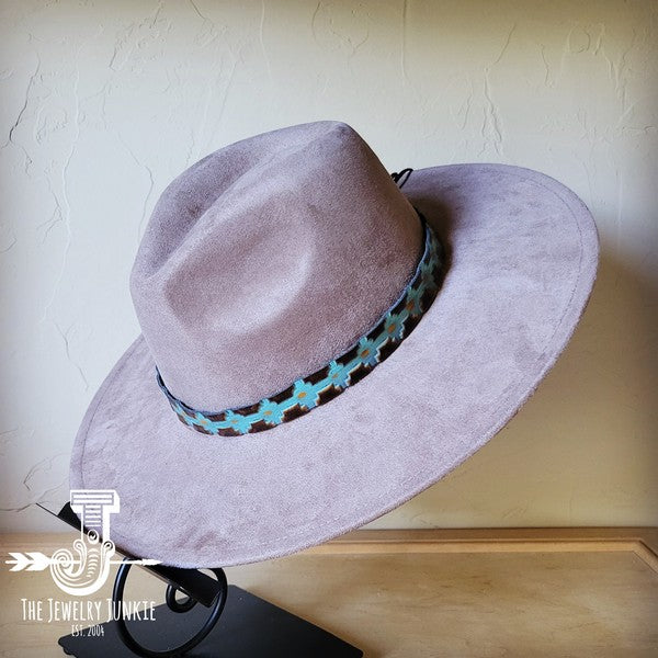 Blue Navajo Western Leather Band w/ Choice Hat