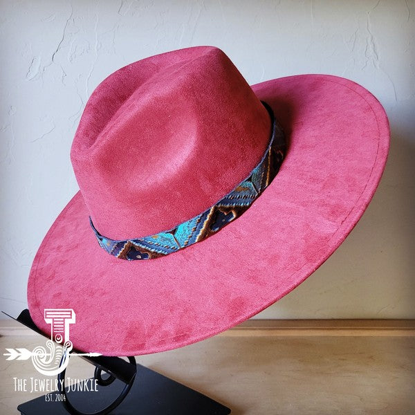 Blue Navajo Western Leather Band w/ Choice Hat