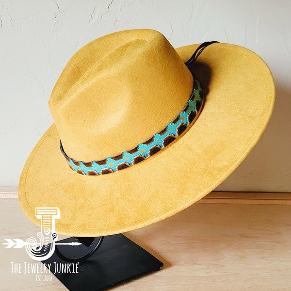 Blue Navajo Western Leather Band w/ Choice Hat
