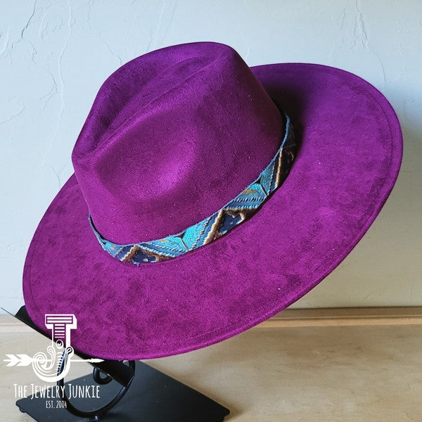 Blue Navajo Western Leather Band w/ Choice Hat