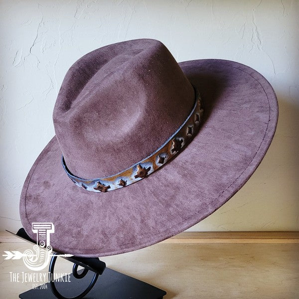 Blue Navajo Western Leather Band w/ Choice Hat