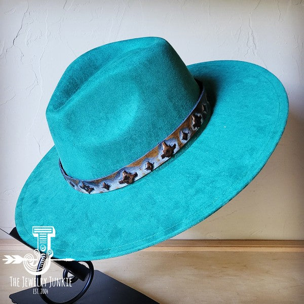 Blue Navajo Western Leather Band w/ Choice Hat