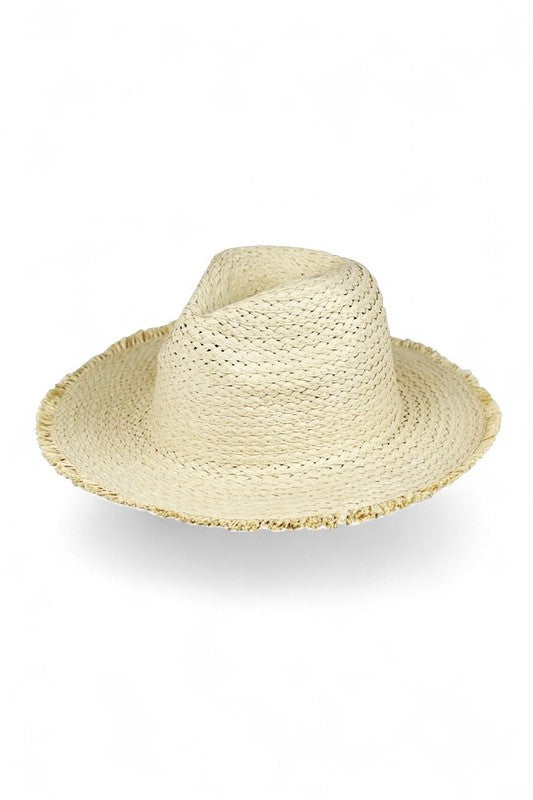 Crochet Straw Cowboy Hat