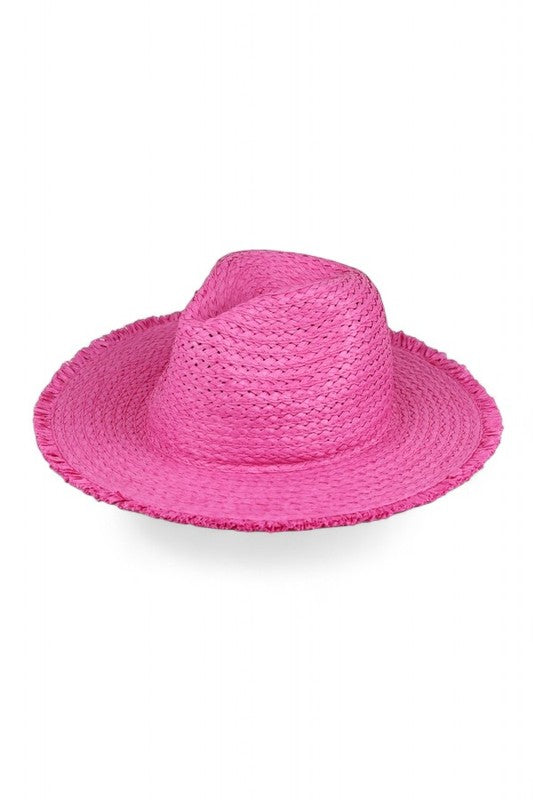 Crochet Straw Cowboy Hat
