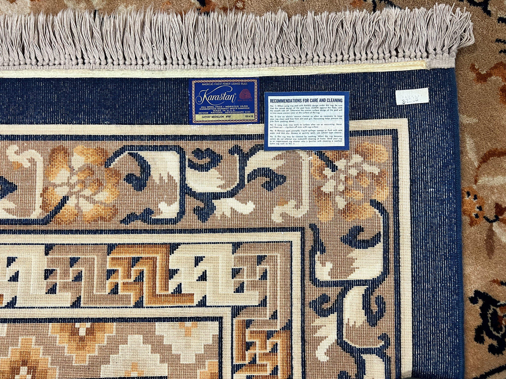 Karastan Rug 8.8 x 12, Cathay Medallion #727, Wool Karastan Carpet, Original Collection 700 Series, Discontinued, Vintage Karastan Area Rug