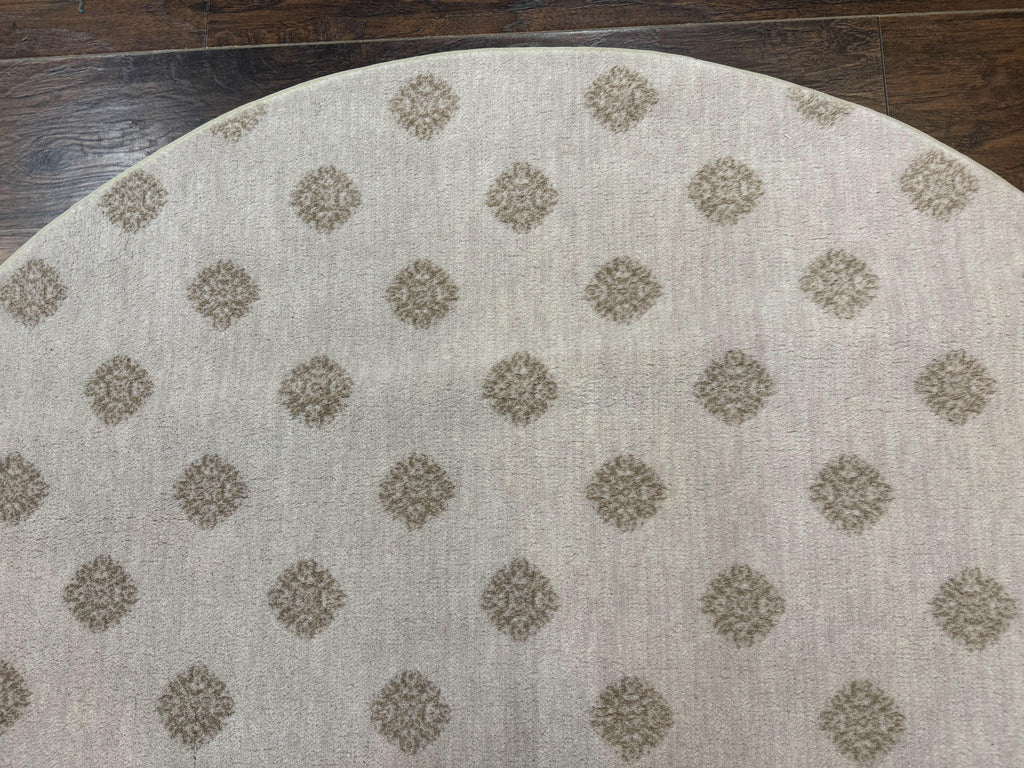 Round Power Loomed Rug 5x5, Contemporary Modern Round Carpet, 5ft Round