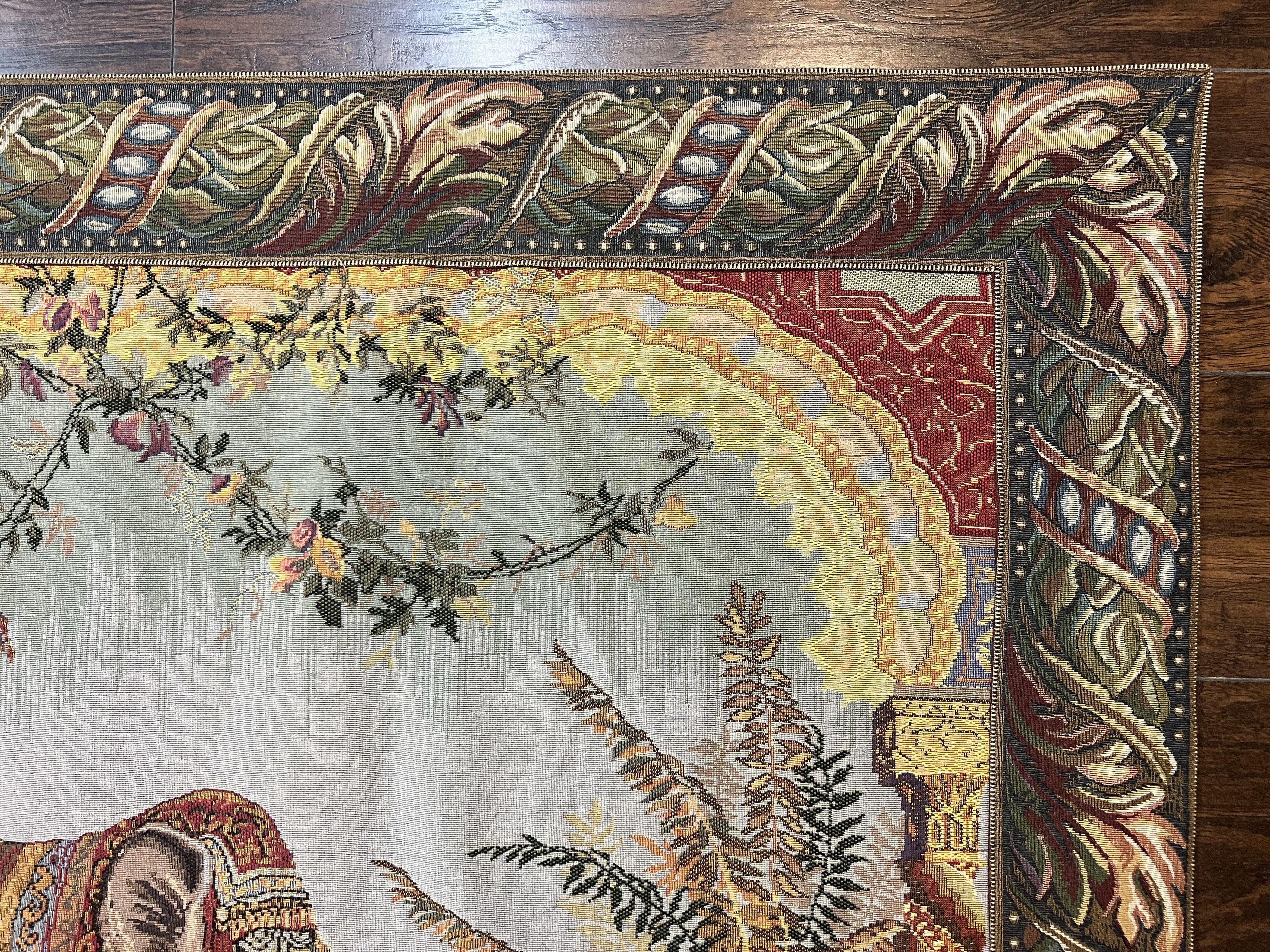 Vintage Tapestry 4 x 5.6, Adorned Elephant Pictorial