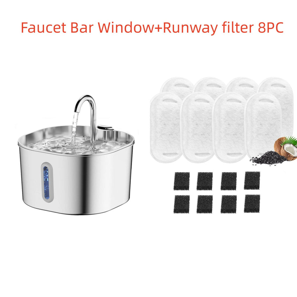Stainless Steel Smart Pet Water Dispenser Automatic Circulation Large Capacity