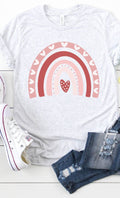 Valentines Day Rainbow Graphic Tee PLUS