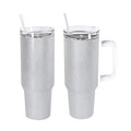 40oz Rough textured Shimmer Glitter Blank Sublimation Tumbler