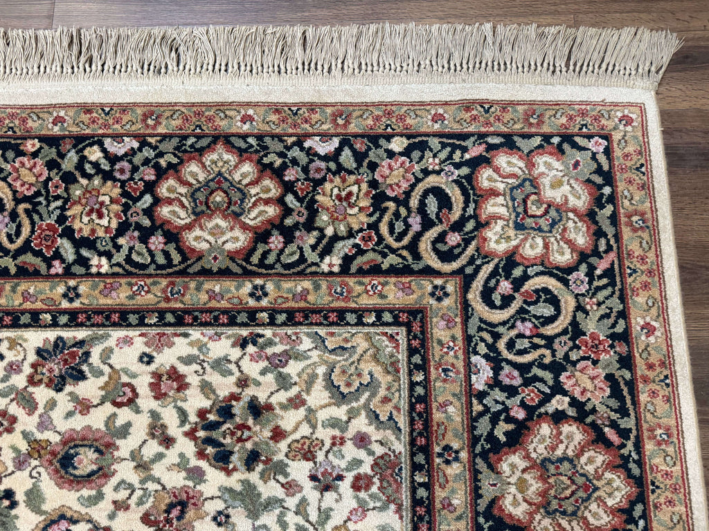 Karastan Rug 8.8 x 10.6 Ivory Indo Kirman #700/706, Wool Original Series