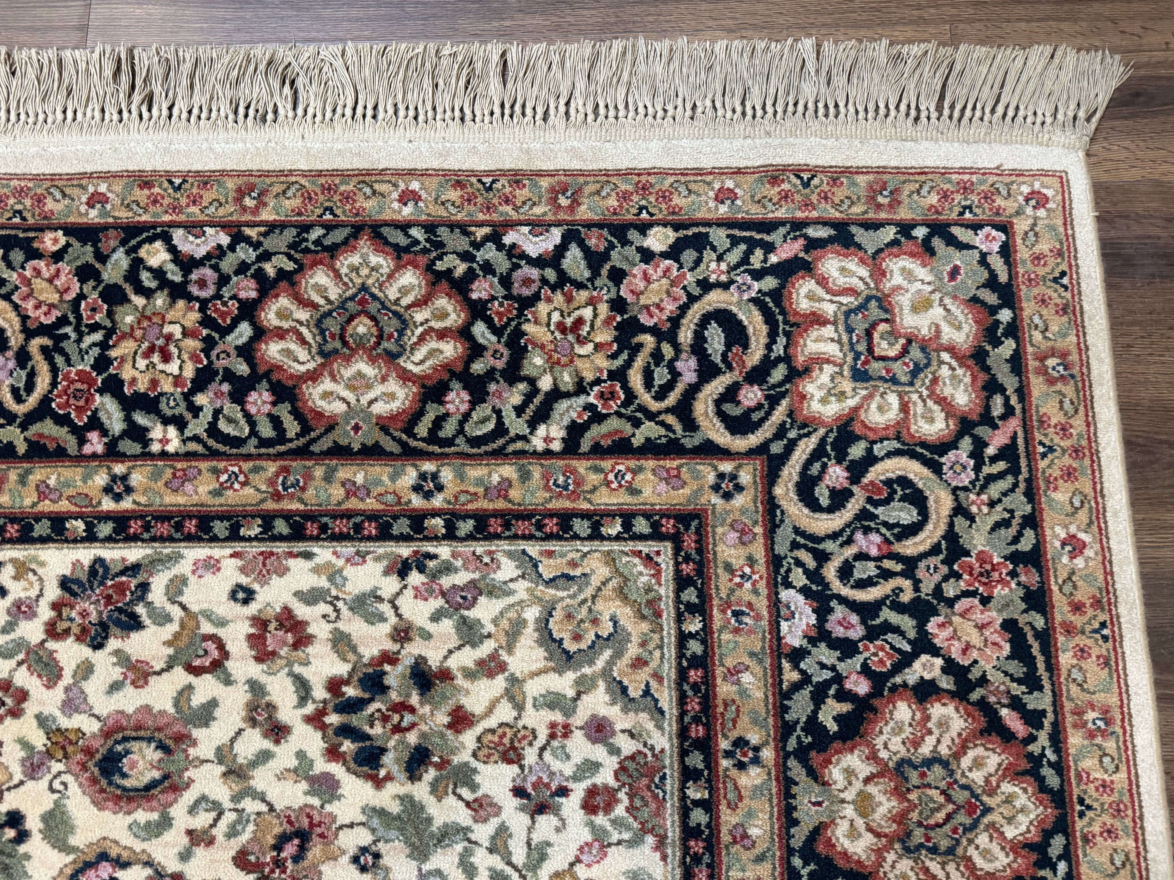 Karastan Rug 8.8 x 10.6 Ivory Indo Kirman #700/706, Wool Original Series