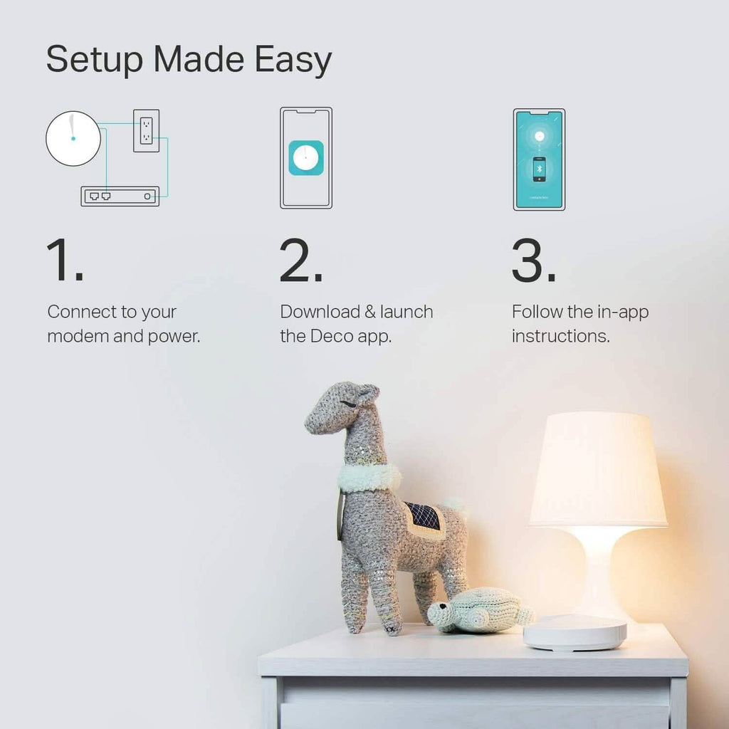 3-Pack: TP-Link Deco Mesh WiFi System Deco M5 WiFi Router/Extender (Refurbished)