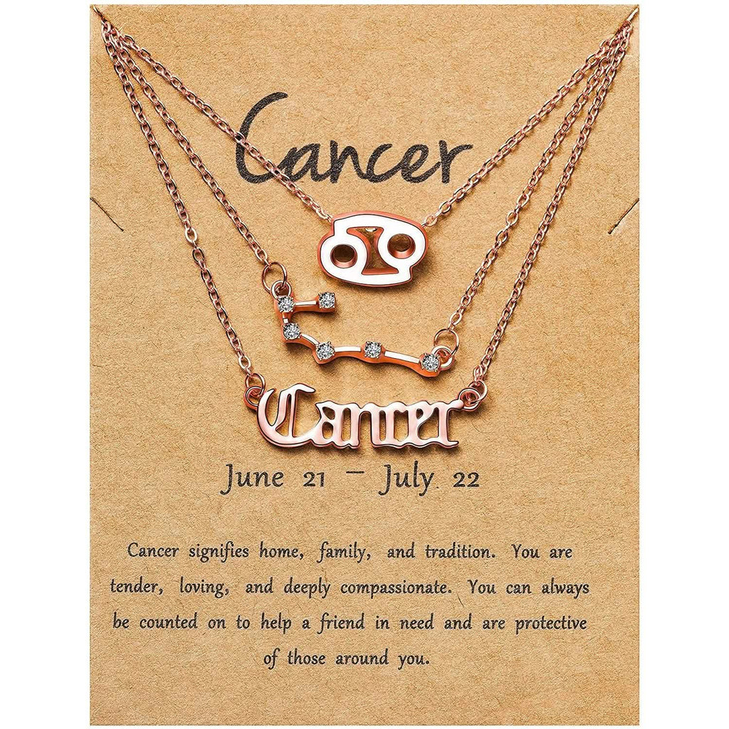 3-Piece: Constellation Zodiac Layer Necklaces