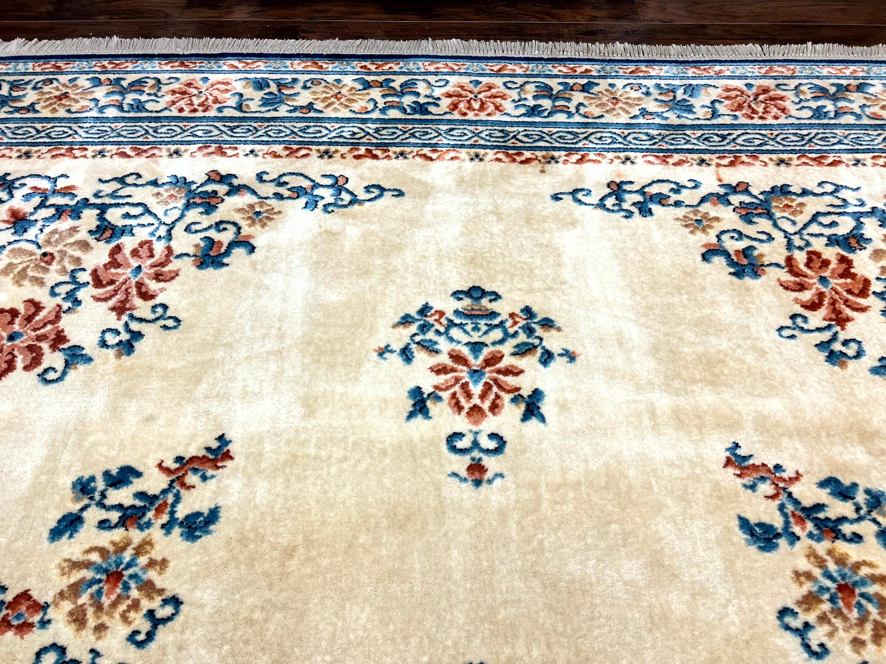 Karastan Rug 10x14 Chinese #718, Vintage Original 700 Series Wool Pile Karastan Carpet, Asian Oriental Rug, Rare