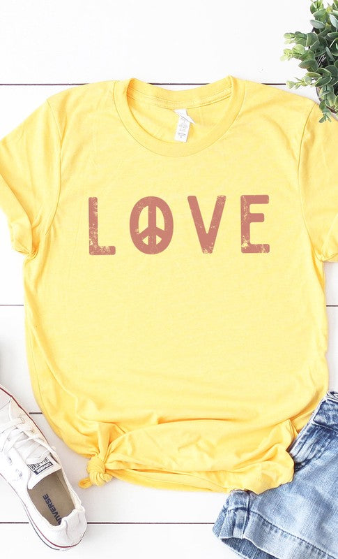 Peace Love Graphic Tee T-Shirt