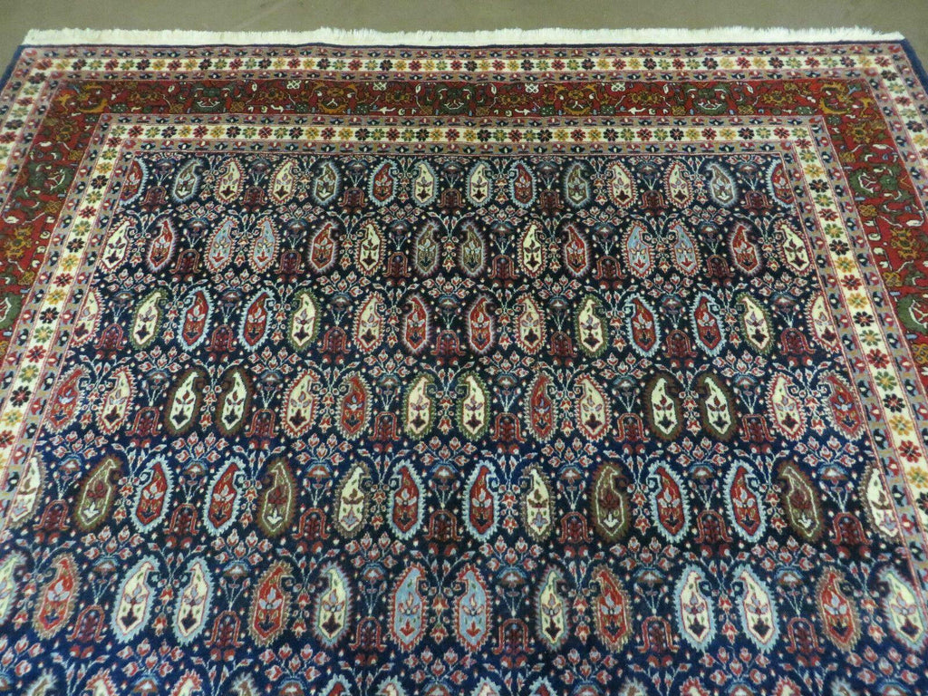 6' X 9' Vintage Fine Handmade India Paisley Rug Hand Knotted Carpet Organic Dye