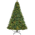 350 LED Solid Color Printed Green Hinged Fraser Fir Artificial Christmas Tree