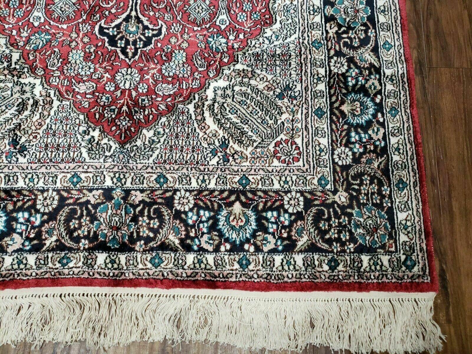 3' X 5' Vintage Fine Handmade India Oriental Kashmir Silk Rug 400 KPSI Wow