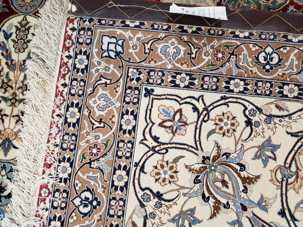 Persian Nain Rug 11x15 – Wool on Silk, Hand-Knotted, Signed Masterpiece