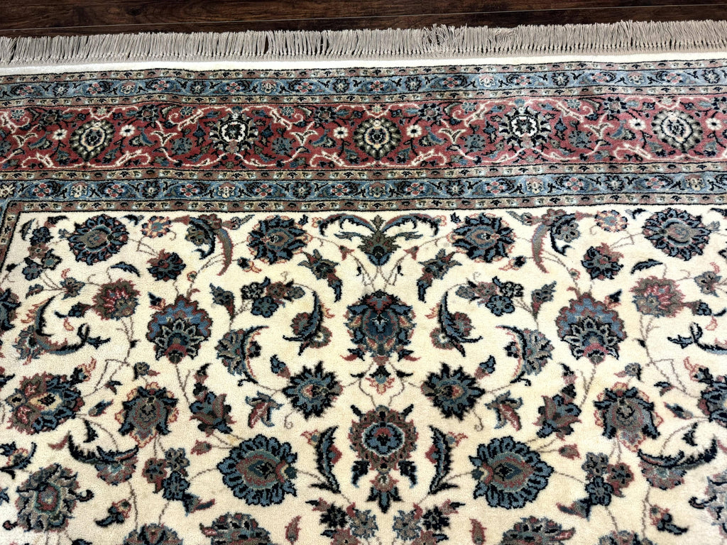 Karastan Rug 8.8 x 12, Ivory Rose Kashan #768, Wool Pile Karastan Carpet, Original 700 Series, Rare, Discontinued, Vintage
