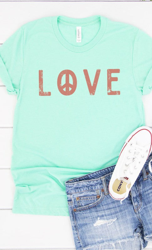 Peace Love Graphic Tee T-Shirt