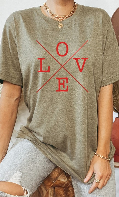 Love Valentines Day PLUS SIZE Graphic Tee T-Shirt