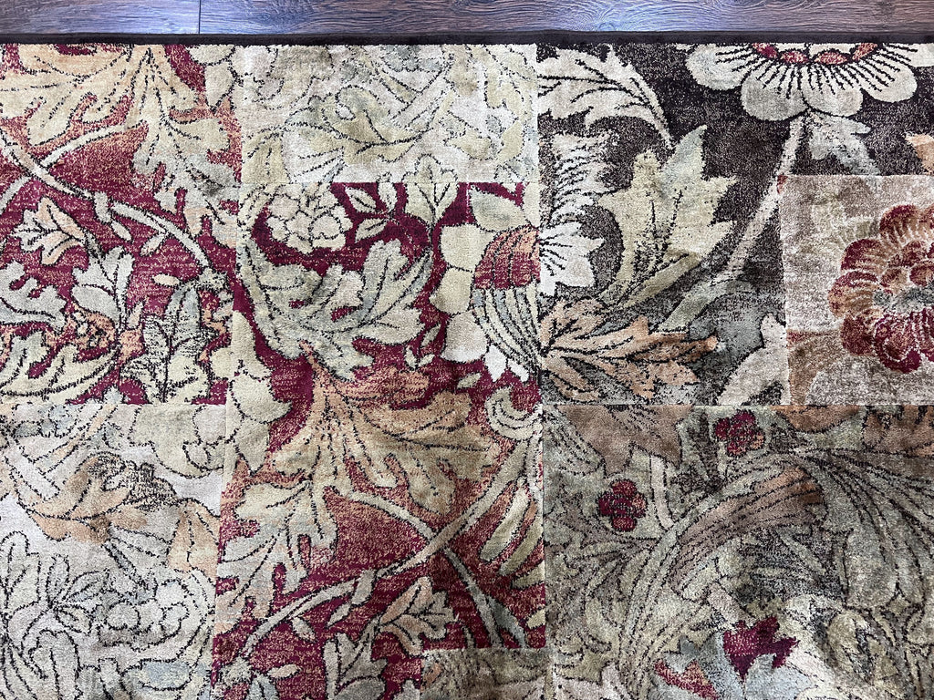 Modern Abstract Area Rug 5x7, Floral Design, Contemporary Carpet 5 x 7, Multicolor