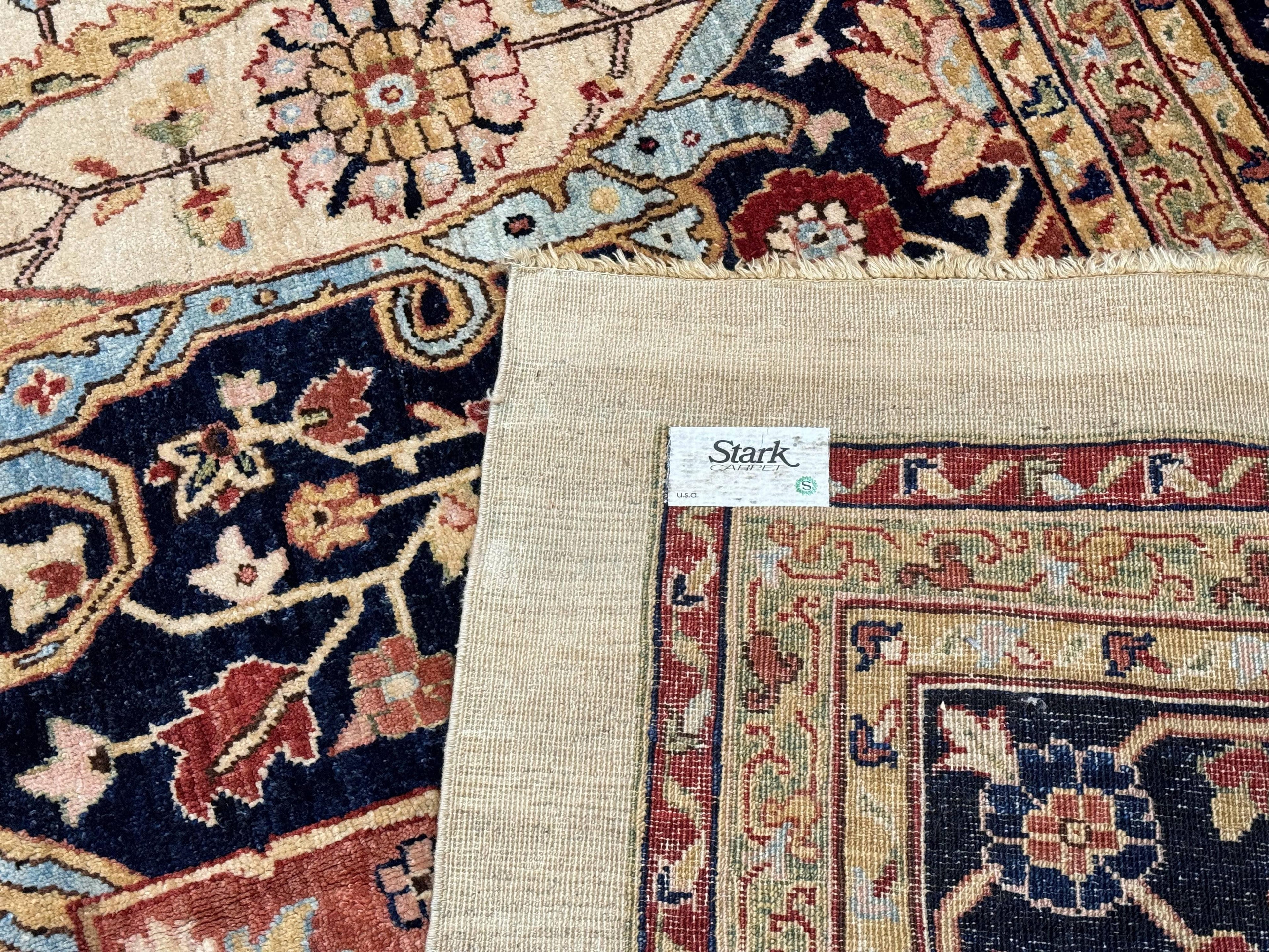 Large Palace Sized Stark Carpet 13x19, Traditional Wool Handmade Rug, Beige