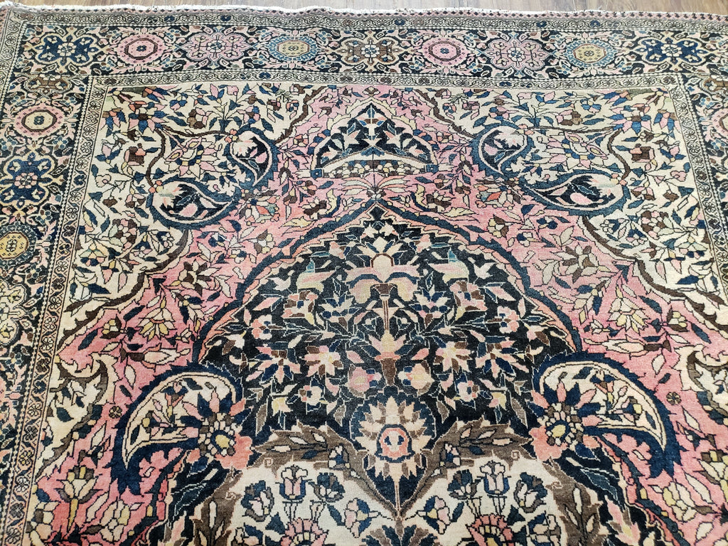 Antique Persian Farahan Rug, 4'1" x 6' 5"