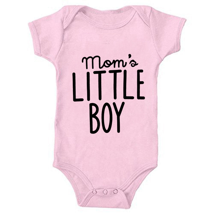 Modern New Romper Jumpsuit For Newborn Toddler Infant Baby Boys Romper Long Sleeve Jumpsuit Playsuit With Words Moms Little Boy
