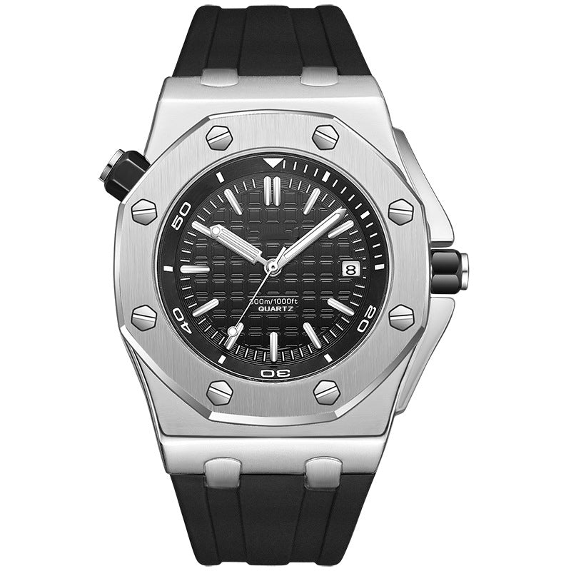 Luxury Stainless Steel Quartz Watch Men Military Watch Causal Fashion Excellent Wristwatch