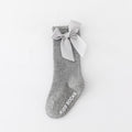 New Kids Stretchable Socks Toddlers Girls Big Bow Knee High Long Soft Cotton Lace Baby Comfortable Colorful  Socks