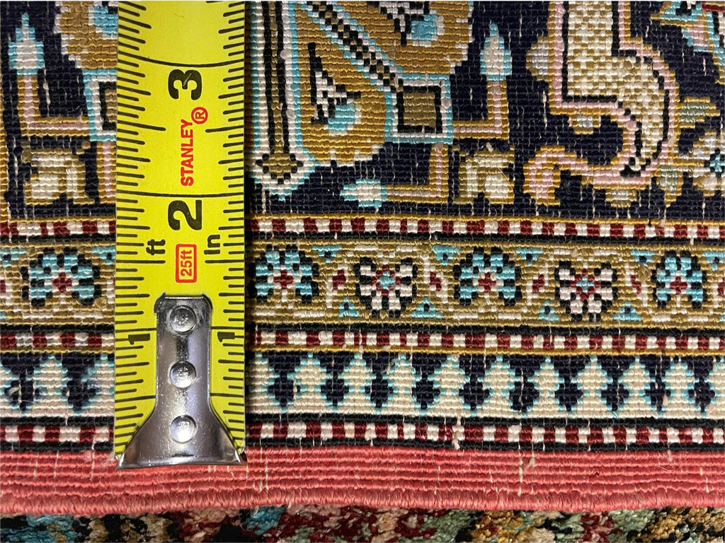 Persian Qum Silk Rug 3.8 x 5.6, Silk on Silk, Animal Pictorials, Fine 330 KPSI