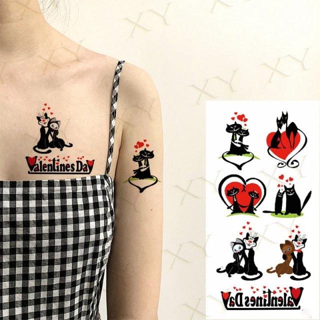 3D Butterfly Waterproof Temporary Tattoo Sticker Snake Flowers Elegant Small Popular Tattoo For Womens Mens
