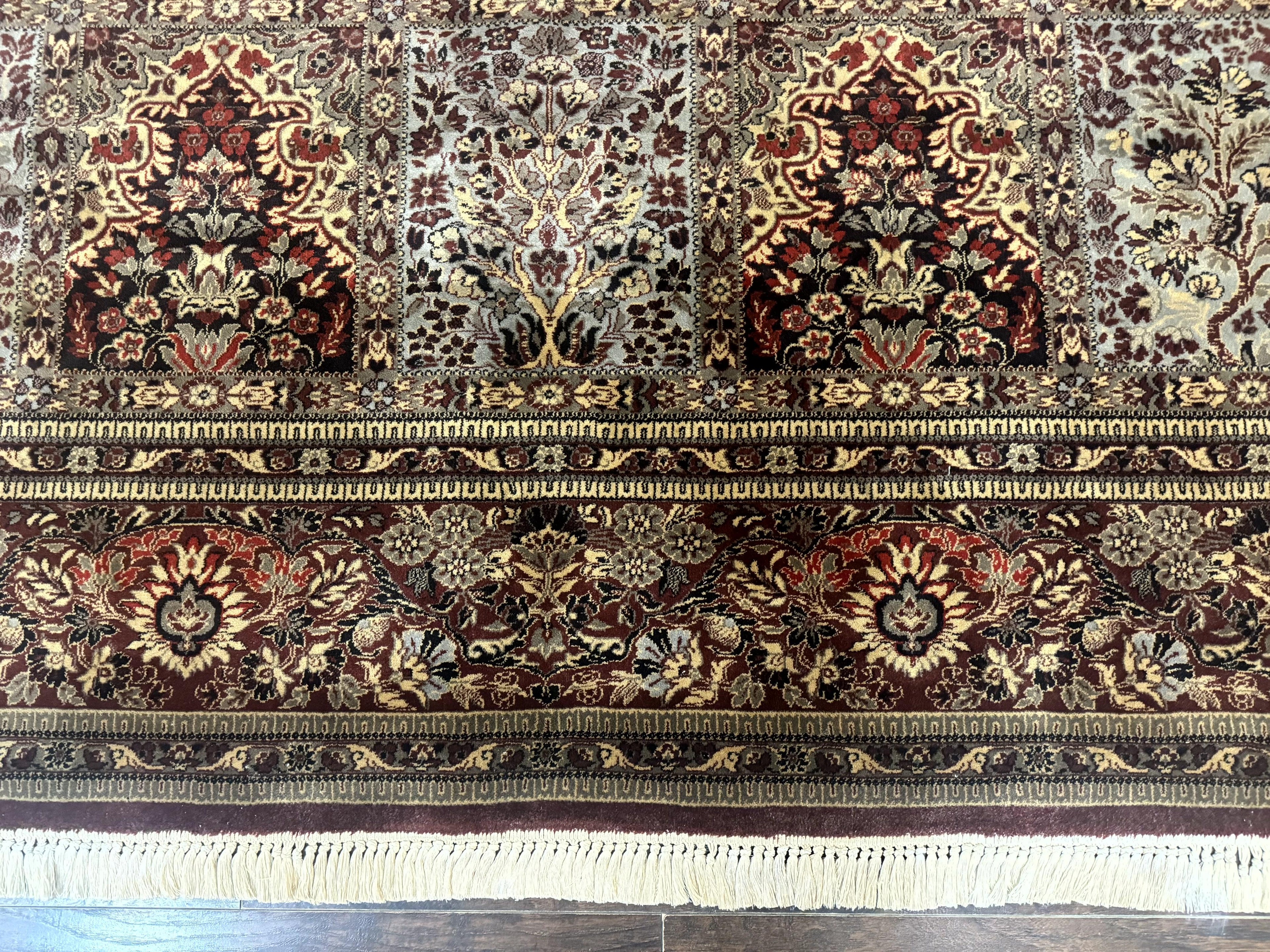 Couristan Rug 10x14, Belgium Power Loomed Carpet, Vintage Wool Oriental Rug, Multicolor Panel Design, 10 x 14 Room Sized Rug