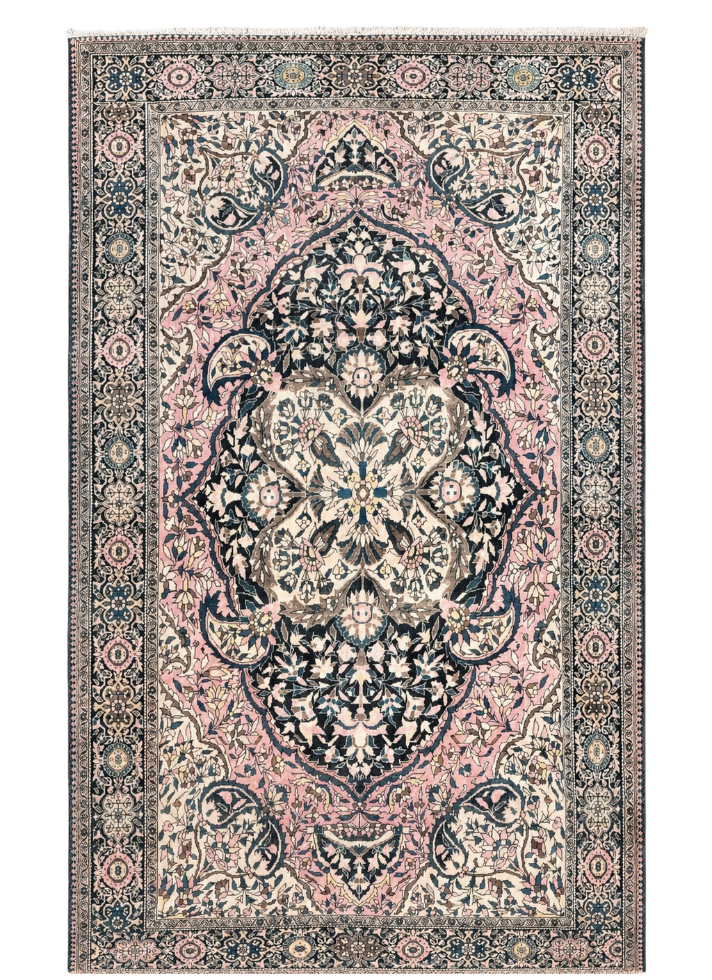 Antique Persian Farahan Rug, 4'1" x 6' 5"